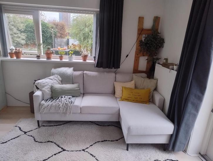 Stenhill Dillon 3 persoons bank, Huis en Inrichting, Banken | Bankstellen, Gebruikt, Rechte bank, Driepersoons, Metaal, Stof, Ophalen