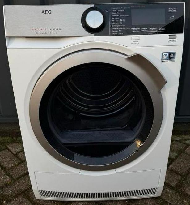 AEG 8000 Serie Warmtepompdroger LavaTherm AbsoluteCareSystem, Witgoed en Apparatuur, Wasdrogers, Zo goed als nieuw, Condens, 8 tot 10 kg