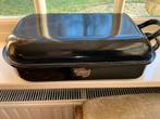 Dubbele gietijzer braadpan ovenschaal zwart 45 cm x 27, Ophalen of Verzenden, Gietijzer, Koekenpan of Braadpan