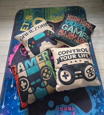 Game room vloerkleed 4 kussens  beschikbaar voor biedingen