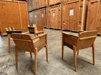 Vier kuipstoelen in sloophout van Piet Hein Eek, Huis en Inrichting, Stoelen, Ophalen, Overige kleuren, Zo goed als nieuw, Vier