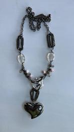 Vintage BIBA: 1 x hanger, 2 x bijpassende armband, Sieraden, Tassen en Uiterlijk, Armbanden, Overige materialen, Zwart, Ophalen of Verzenden