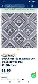 Geoceramica concreet flower 60x60x1 - Nieuw!, Ophalen, Keramiek, Nieuw, 5 tot 10 m²