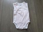 PRENATAL witte omslag romper met stipjes maat 50 ~ TH2095, Kinderen en Baby's, Babykleding | Maat 50, Nacht- of Onderkleding, Gebruikt