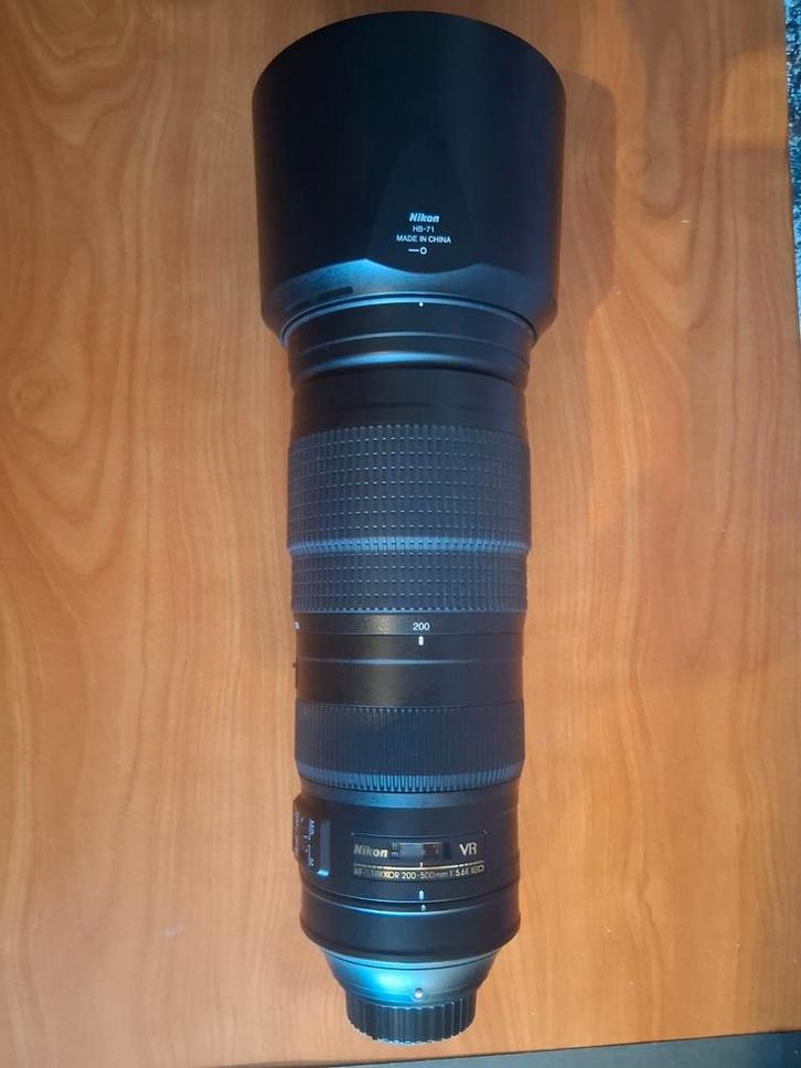 Nikon Lens 200-500 1.5.6E. ED, Audio, Tv en Foto, Fotografie | Lenzen en Objectieven, Zo goed als nieuw, Telelens, Ophalen of Verzenden