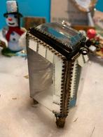 Antiek Kristallen Kastje Sieradendoosje frankrijk naoleon 3, Antiek en Kunst, Ophalen of Verzenden