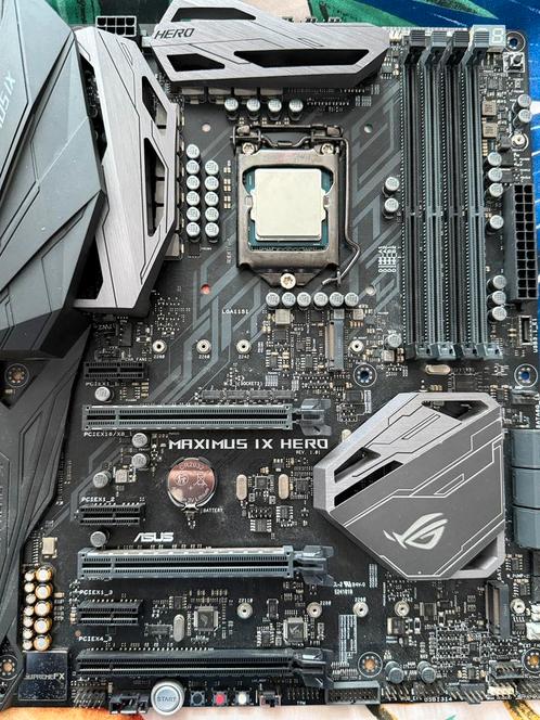 Z270 ROG Strix Maximus IX Hero + i7 6700K, Computers en Software, Moederborden, Zo goed als nieuw, Intel, DDR4, Ophalen of Verzenden