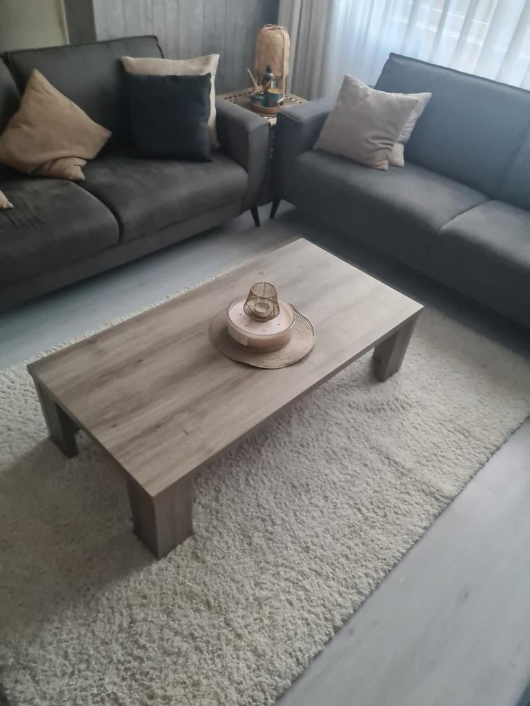 Mooie, comfortabele bankstel, Huis en Inrichting, Tafels | Salontafels, Overige materialen, Gebruikt, 200 cm of meer, Ophalen of Verzenden