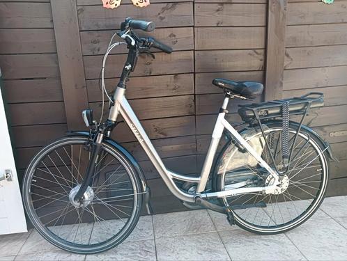 Stella Livorno grijs wit, Fietsen en Brommers, Elektrische fietsen, Gebruikt, Overige merken, 51 tot 55 cm, 50 km per accu of meer