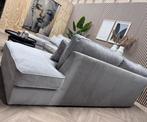 ZGAN Ribstof U-Bank / Hoekbank - Licht Grijs - 399cm, Ophalen, Grote ribstof hoekbank plofbank loungebank comforfabel, -, -