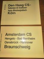 oud treinbord - 2 stuk, Ophalen of Verzenden, Gebruikt, Trein, Overige typen