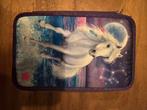 Miss Melody 3-vaks etui - Paard met glitters, Diversen, Schoolbenodigdheden, Ophalen of Verzenden, Gebruikt