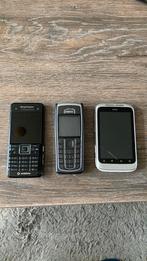 Lot van 3 mobiele telefoons, Telecommunicatie, Mobiele telefoons | Nokia, Gebruikt, Klassiek of Candybar, Zonder abonnement, Ophalen of Verzenden