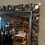 Barok Spiegel -houten lijst - Zilver- 200 x 100 cm-TTM Wonen, 100 tot 150 cm, Rechthoekig, Ophalen of Verzenden, 200 cm of meer