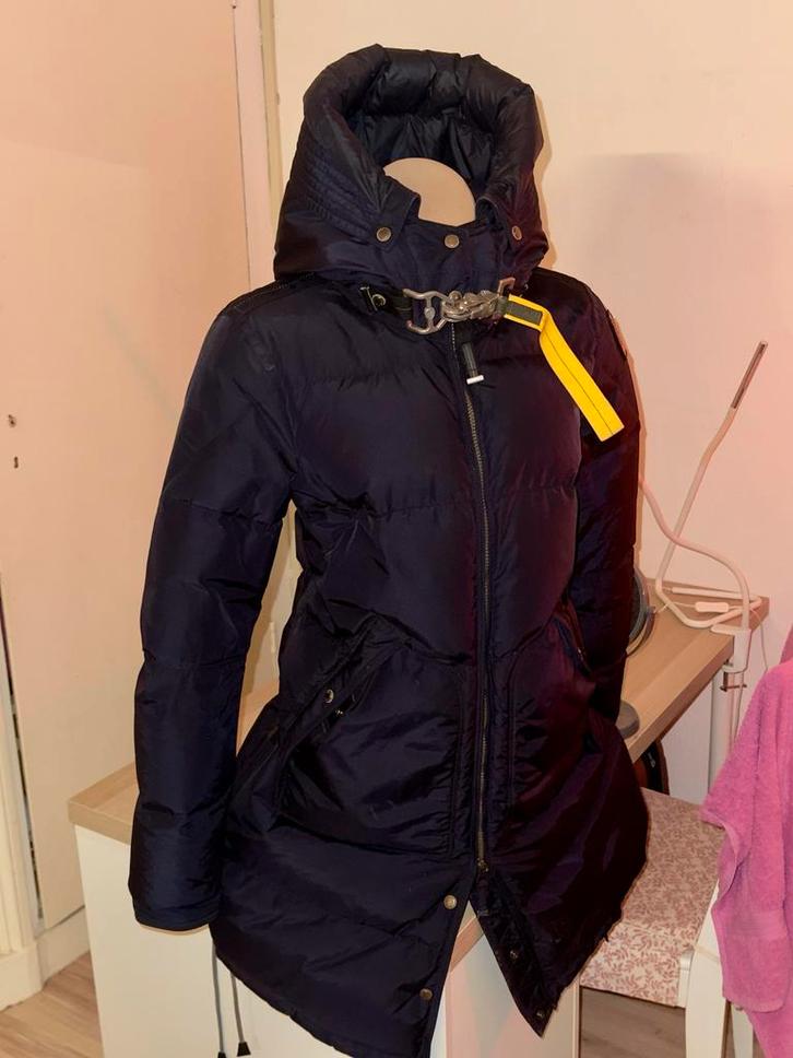 Parajumpers Long Bear Damesjas - Donkerblauw, Maat L, Kleding | Dames, Jassen | Winter, Zo goed als nieuw, Maat 42/44 (L), Blauw