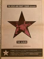 JESUS AND MARY CHAIN Automatic tour A3 advertentie, Ophalen of Verzenden