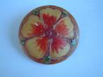 antieke broche hout nr.1 uit ca 1930, Ophalen of Verzenden, Overige materialen, Broche
