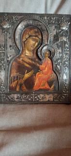 Antiek Russisch Icoon Moeder Gods, Antiek en Kunst, Antiek | Religie, Ophalen of Verzenden