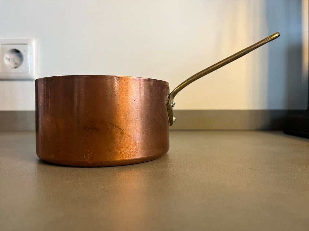 Vintage Tournus Koperen Steelpan - Frankrijk, Ophalen of Verzenden, Koper