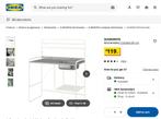 Ikea SUNNERSTA  mini kichen / kitchenette, Ophalen, 100 tot 150 cm, 50 tot 75 cm, Wit
