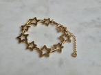 Gouden Sterren Armband, stainless steel, Staal, Nieuw, Ophalen of Verzenden, Met bedels of kralen