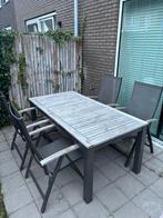 5 delige tuinset van Bellagio, Tuin en Terras, Ophalen, 4 zitplaatsen, Gebruikt, Aluminium