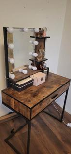 Kaptafel met Licht - Zwart/Bruin, Huis en Inrichting, Tafels | Kaptafels, Ophalen