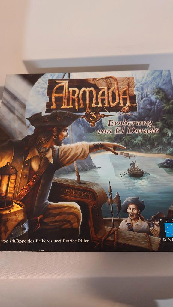 Armada - Eroberung von El Dorado bordspel, Hobby en Vrije tijd, Gezelschapsspellen | Bordspellen, Zo goed als nieuw, Een of twee spelers