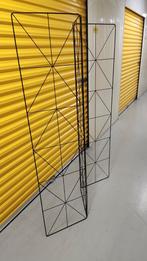 3-delig zwart metalen kamerscherm (3x40x160), Ophalen, Zo goed als nieuw