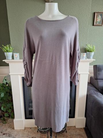 Yaya prachtige grijze zijde look jurk S 36 Gratis Verzenden beschikbaar voor biedingen