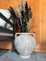 Mooie grote pot/vaas van steen, Huis en Inrichting, Woonaccessoires | Vazen, Ophalen, Overige kleuren, Aardewerk of Porselein