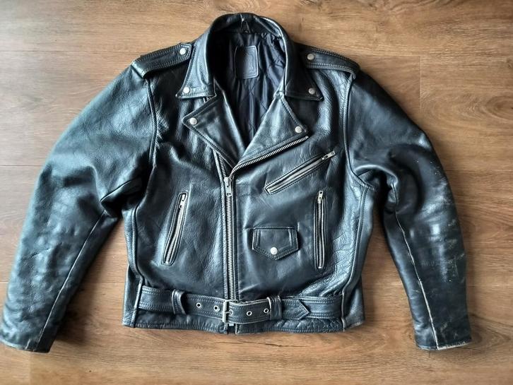 Leren motor jas 
Punk Rock Maat L. 52, Motoren, Kleding | Motorkleding, Jas | leer, Heren, Tweedehands, Ophalen of Verzenden