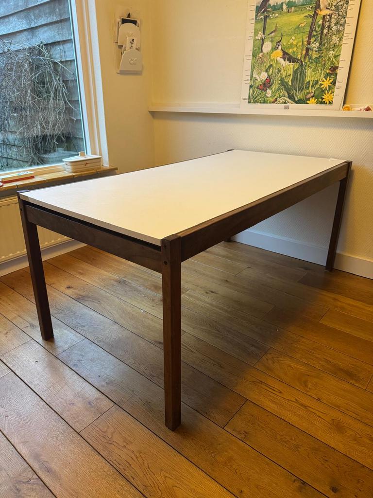 Vintage pastoe uitschuifbare eettafel 6 personen, Ophalen, Overige materialen, Gebruikt, Vintage