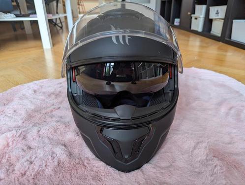 Mt Helmets ATOM, Matt Black M 57–58 cm, Motoren, Kleding | Motorhelmen, Dames, Heren, Systeemhelm, M, Overige merken, Nieuw zonder kaartje