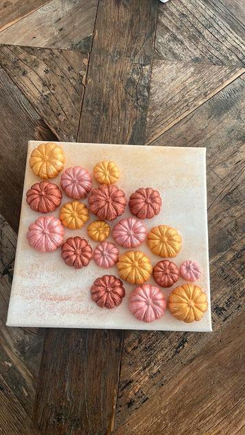 Canvas met pompoenen beschikbaar voor biedingen