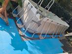 Compleet zwembad met zandfilter en zoutwaterfilter, Ophalen, Gebruikt, 200 tot 300 cm, 80 tot 120 cm