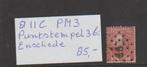 Plaatfout 8 II c PM3 puntstempel 36 Enschede CW 85,-, Ophalen, Gestempeld