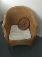 Rieten stoel, Huis en Inrichting, Stoelen, Ophalen, Gebruikt, Bruin, Riet of Rotan