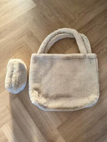 Studio noos mom bag en pouch faux beige beschikbaar voor biedingen