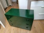 Groen houten ladenkastje., Huis en Inrichting, Kasten | Ladekasten, Ophalen of Verzenden, Gebruikt, 25 tot 50 cm, Grenenhout