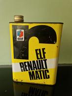 Elf Renault Matic olieblik verzamelblik, Ophalen of Verzenden, Gebruikt