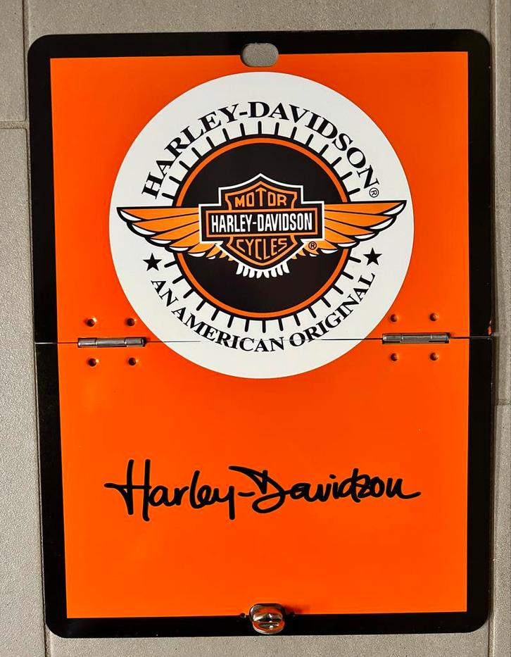 Harley Davidson Klapbord - Mancave Decoratie, Verzamelen, Merken en Reclamevoorwerpen, Zo goed als nieuw, Reclamebord, Ophalen of Verzenden