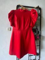 Rood jurkje met pofmouwen mt 38 NIEUW, Kleding | Dames, Nieuw, Maat 38/40 (M), H&M, Ophalen of Verzenden