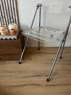Vintage stoel Giancarlo Piretti voor Castelli chroom chrome, Huis en Inrichting, Ophalen, Gebruikt, Zwart, Eén