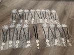Partij 15 stuks koord kettingen K96, Ophalen of Verzenden, Nieuw, Overige kleuren, Overige materialen