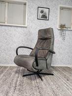Prominent Humberto Tan elektrische relax fauteuil op accu, Gebruikt, Prominent, Minder dan 75 cm, Leer