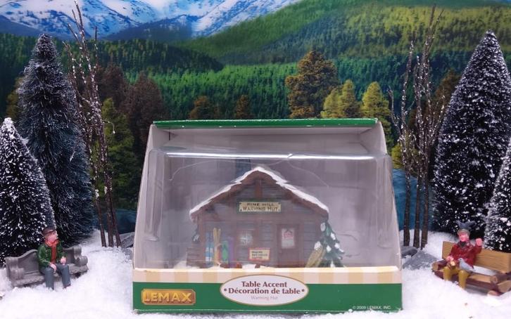 Lemax: Warming hut voor in uw kerstdorp., Diversen, Kerst, Zo goed als nieuw, Ophalen of Verzenden