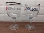 Affligem bierglazen 2 stuks, Ophalen of Verzenden, Zo goed als nieuw, Glas of Glazen, Overige merken