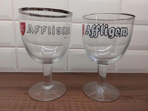 Affligem bierglazen 2 stuks, Verzamelen, Biermerken, Zo goed als nieuw, Glas of Glazen, Overige merken, Ophalen of Verzenden