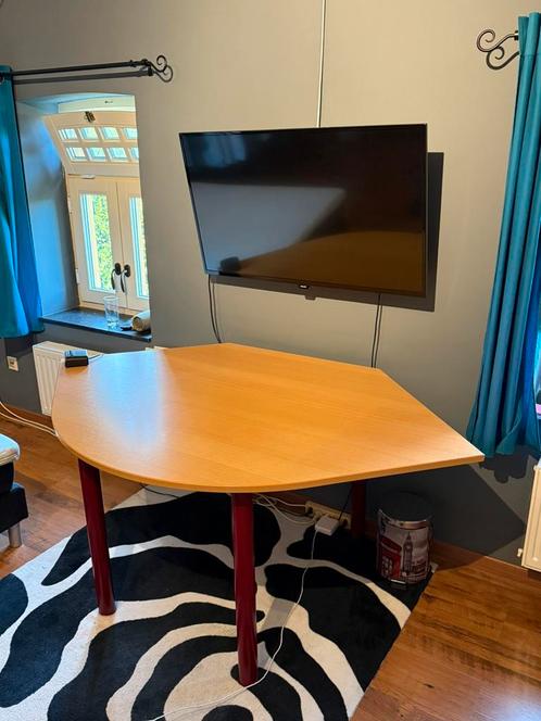 Bureau Hout en Metaal, Huis en Inrichting, Bureaus, Zo goed als nieuw, Bureau, Ophalen
